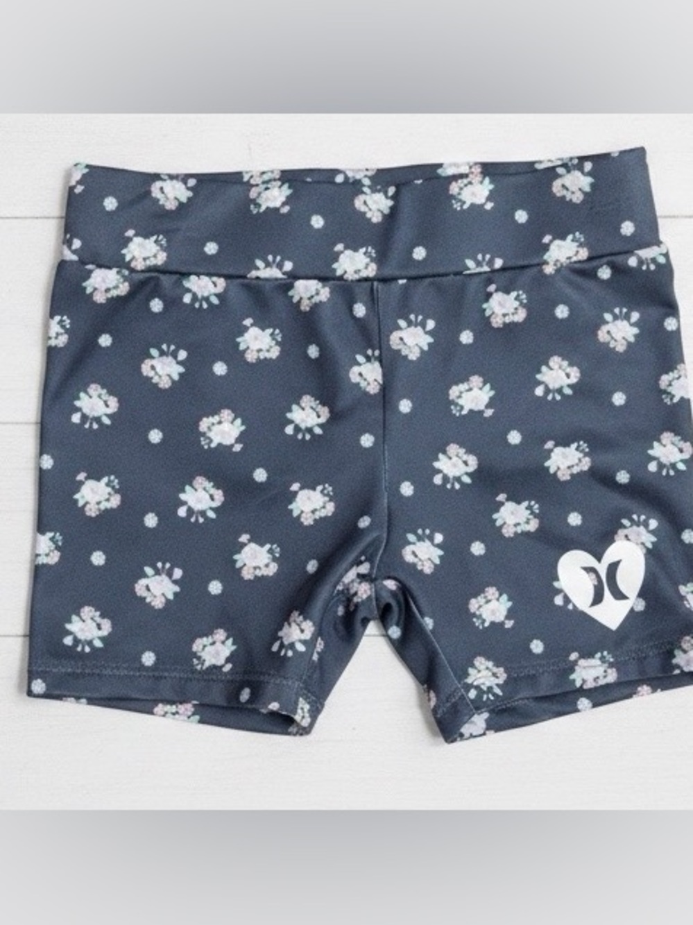 NEW Toddler 2T Hurley Floral Biker Shorts